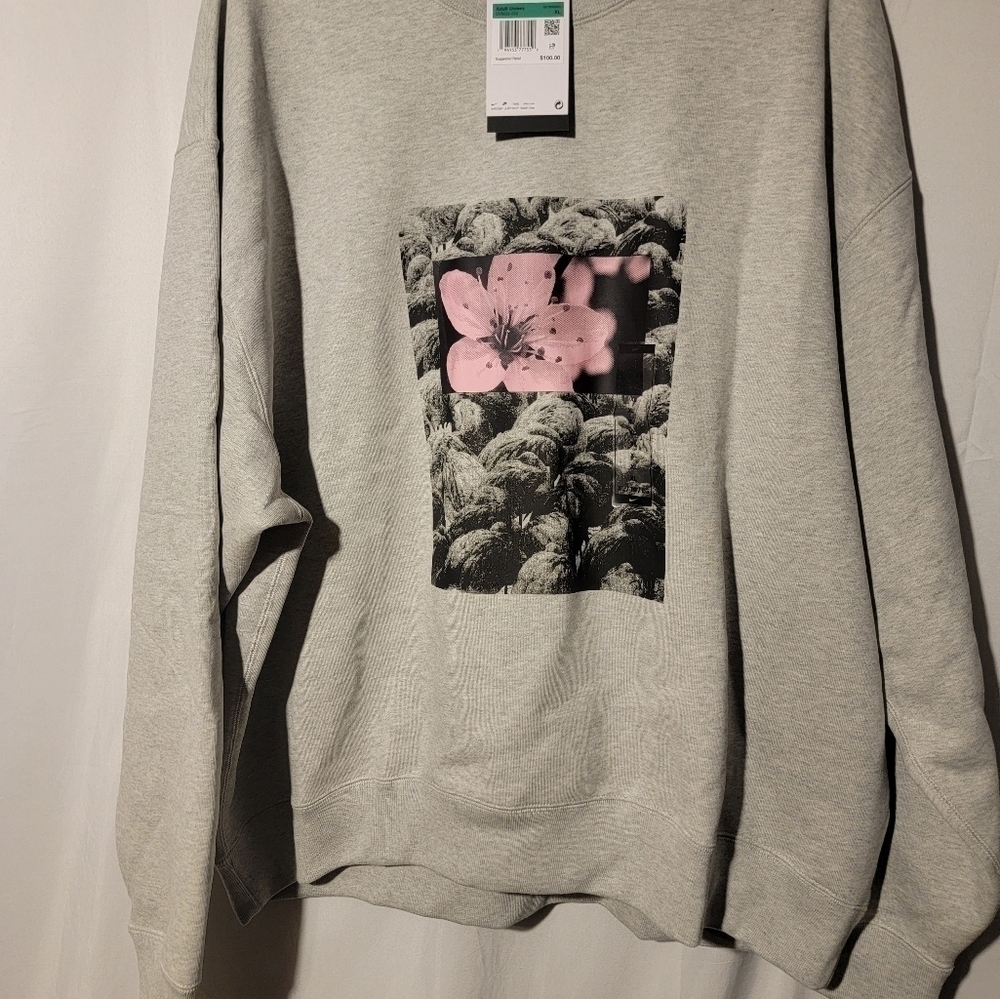 Nike SB Skate Crew Sweatshirt Unisex Size XL Gray Fleece DV9032-050